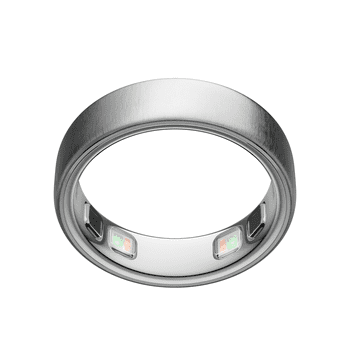 Oura Ring 5 - Brushed Silver - Size 6 - World’s Smallest Smart Ring - Sleep, Activity, Women’s Health, AI Advisor, 1 Week of Battery Life, Size Before You Buy, Android & iOS Compatible