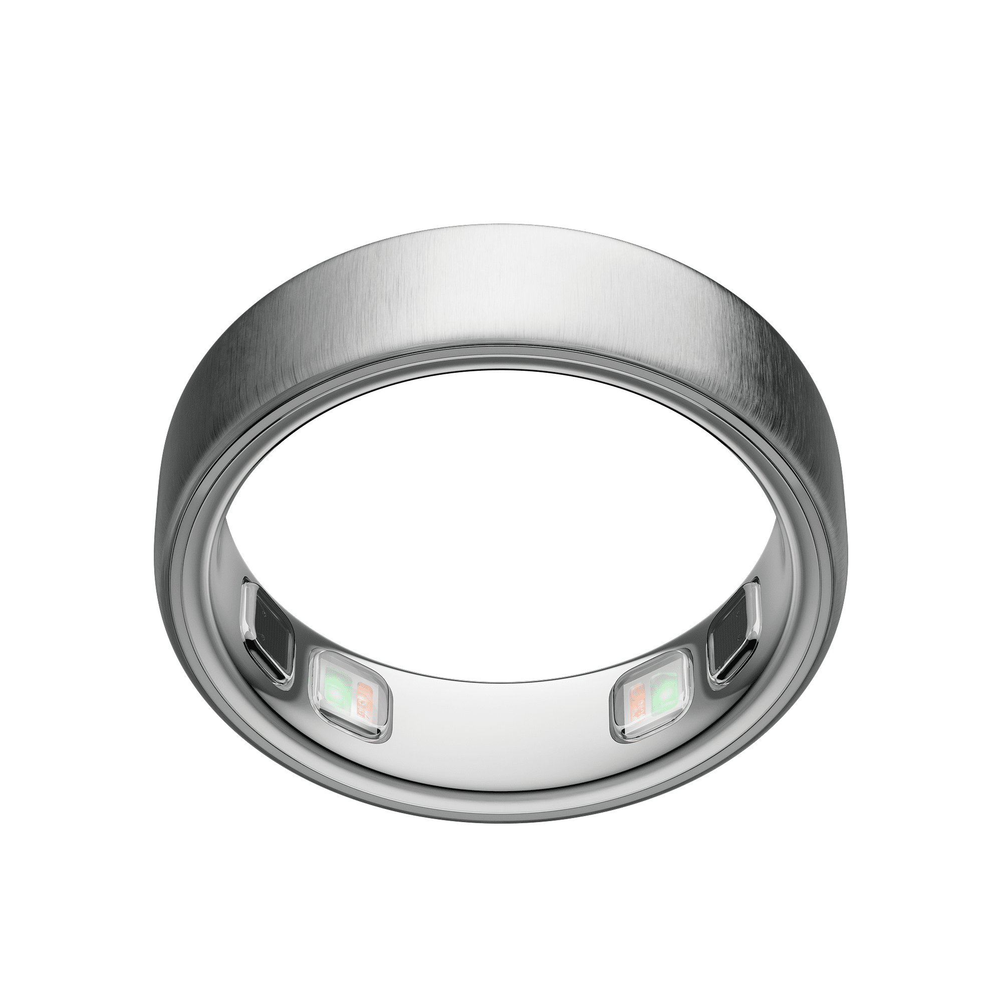 Oura Ring 5 - Brushed Silver - Size 7 - World’s Smallest Smart Ring - Sleep, Activity, Women’s Health, AI Advisor, 1 Week of Battery Life, Size Before You Buy, Android & iOS Compatible