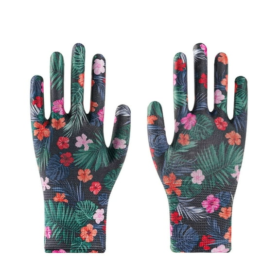 Sltwyw 12-Pair Women's Gardening Gloves - Breathable Rubber Coated Work Gloves for Planting Weeding Multi-Purpose Protection