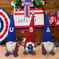 thumbnail image 1 of Sltwyw 3PCS Patriotic Gnome Figurines Set, Independence Day USA Flag Table Decor, Themed Collectibles for 4th of July Party Centerpieces & Outdoor Display, 1 of 6
