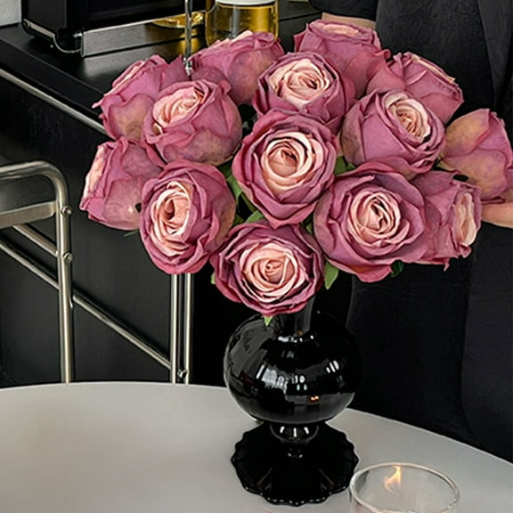 Sltwyw 7-Color Artificial Flower Bouquet - UV-Resistant Silk Peony Arrangement for Valentine's Day Table Centerpiece, Bedroom/Entryway Decor