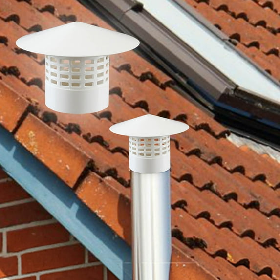 Sltwyw Chimney Cap Cover with Screen - Roof Vent Rain Guard Spark Arrestor Stainless Steel Chimney Topper