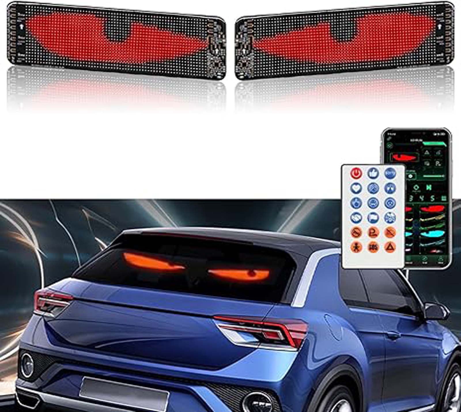 Sltwyw Devil Eyes Light for Windshield, LED eyes for Car Windshield ...