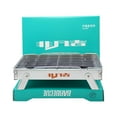 thumbnail image 1 of Sltwyw Disposable Portable Charcoal Grill - Folding Camping BBQ Stove with Compact Rack for Outdoor Picnics and Tailgating, 1 of 8