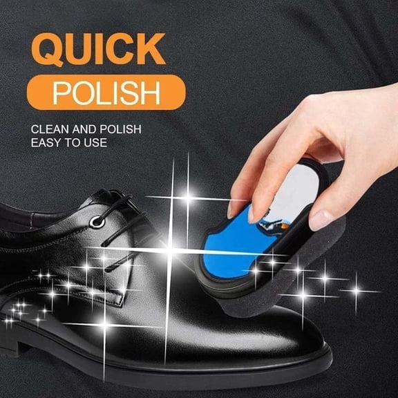 Sltwyw Double-Sided Shoe Care Sponge - Multifunctional Leather Cleaner Polish with High-Density Wax Applicator