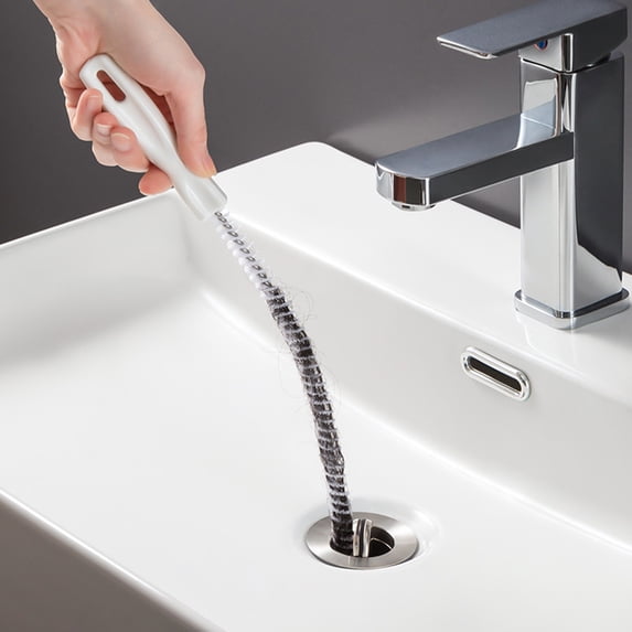 Sltwyw Flexible Drain Snake Cleaning Brush - Multi-Angle Pipe Dredger Tool for Sink, Shower, and Sewer Clog Removal