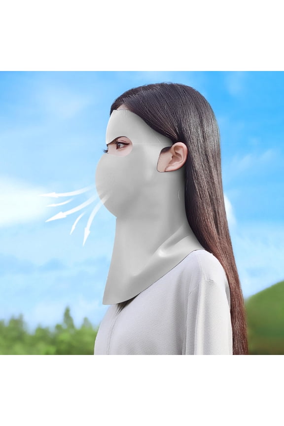 Full Face & Neck UV Protection Mask - Breathable Wide-Coverage Sun Mask for Outdoor Sports, Fishing, and Sun-Sensitive Skin