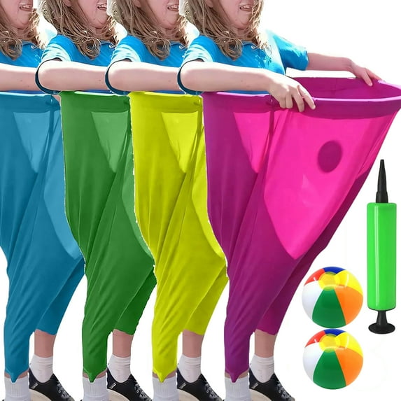 Sltwyw Granny Pants Yard Game, Ring Toss Game, 1Pc Granny Pants Yard Game for Adults, Granny Pants Outdoor Game Family Reunion Games, Set with 2 Bouncy Balls and 1 Air Pump