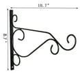 thumbnail image 1 of Sltwyw Heavy-Duty Wall Mount Pot Hanger - Indoor/Outdoor Metal Plant Bracket Hook for Hanging Baskets and Decorative Planters, 1 of 9