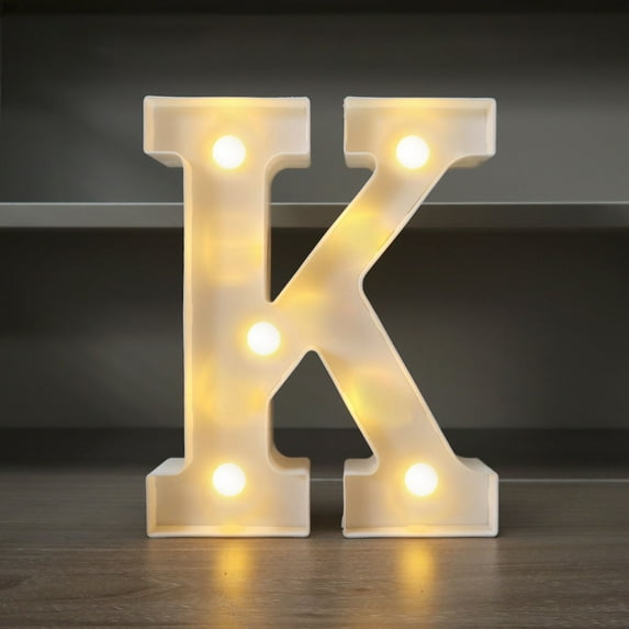Sltwyw LED Alphabet Letter Lights - Battery Operated Nursery Wall Decor for Birthday Wedding & Kids Room Lighting