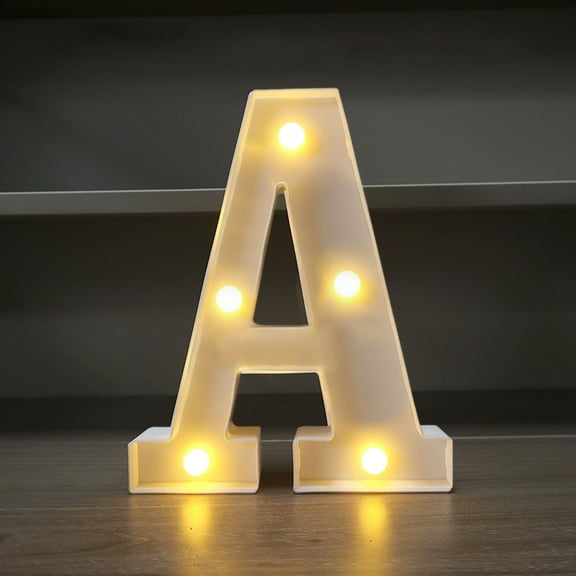 Sltwyw LED Alphabet Letter Lights - Battery Operated Nursery Wall Decor for Birthday Wedding & Kids Room Lighting