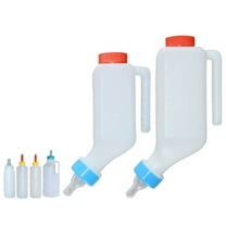 Sltwyw Lamb Baby Bottle with Scale Hanging, Goat Bottles for Feeding Baby Goats, Goat Milk Feeder Bottle, Little Goat Calf Sheep Nursing Bottle with Handle