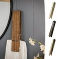 thumbnail image 1 of Sltwyw Large Wooden Wall Mounted Clothesline Towel Clip - Bathroom Towel Holder Organizer Heavy Duty Drying Rack Accessory, 1 of 6