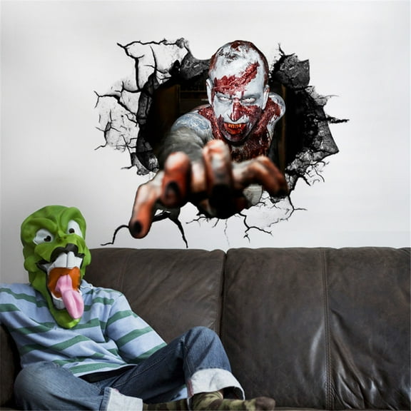 Sltwyw Refrigerator Ghost Stickers - Spooky Window Glass Clings | Halloween Bathroom Bedroom Removable Decor Decals