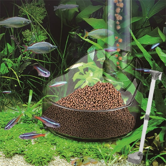 Sltwyw Small Fish Feeding Device with Sinking Ring - Efficient Feeding Esophagus for Small Fish, Ideal for Scatter Feeding in Aquariums, Bird Feeders for Outdoors