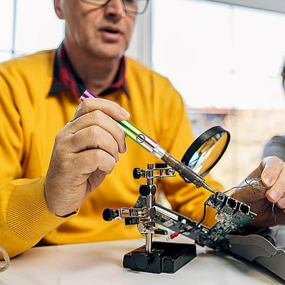 Sltwyw USB-C Rechargeable Soldering Iron Pen - 3-Temperature Adjustable Welding Tool with 350mAh Battery for Electronics