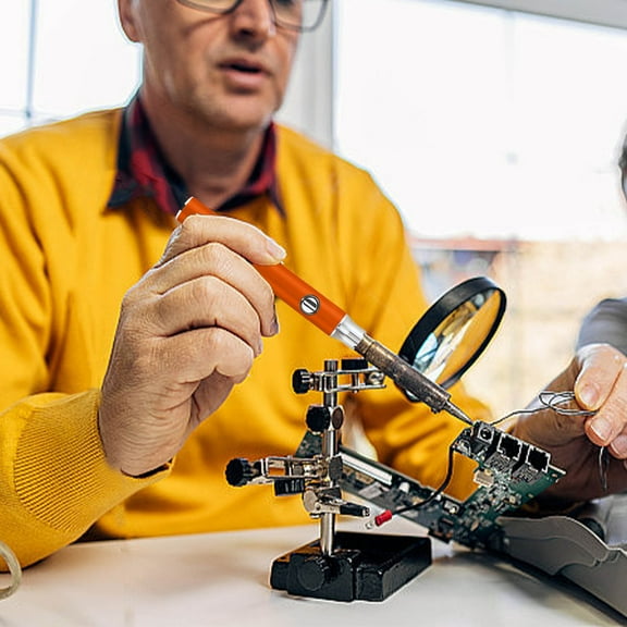 Sltwyw USB-C Rechargeable Soldering Iron Pen - 3-Temperature Adjustable Welding Tool with 350mAh Battery for Electronics