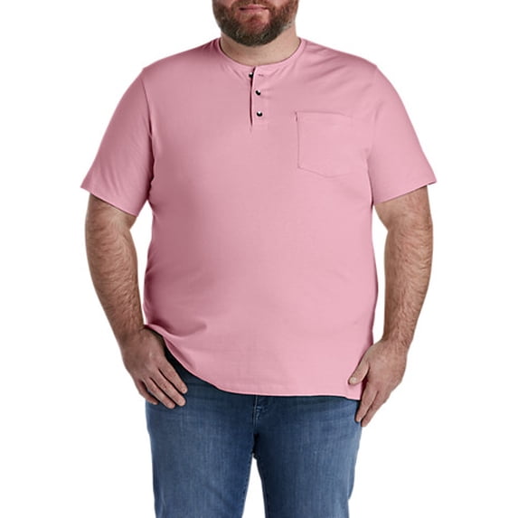 Slub Henley Shirt Rose Elegance 4XLT