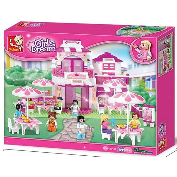 Sluban 150 Girls Dream Romantic Restaurant Building Brick Kit (306 pcs)