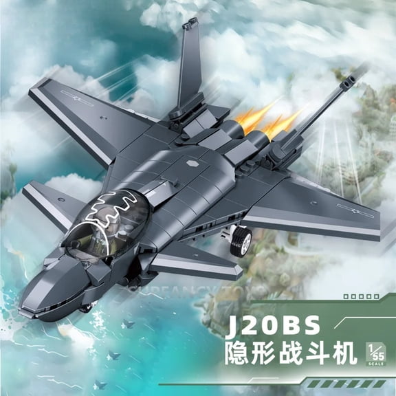 Sluban 169PCS Air Force The Fifth Generation Stealth Fighter Jet Model Building Blocks Military Educational Toys for Children