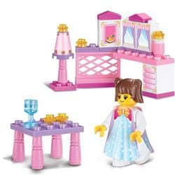 Sluban 518 Girls Dream Gas Station Building Brick Kit (37 pcs)