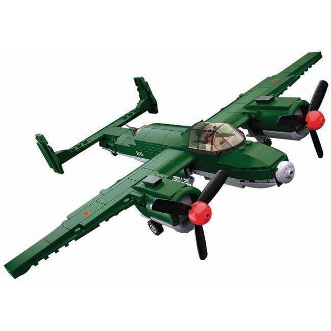 Brick WW2 Russian canon with minifigure and instructions