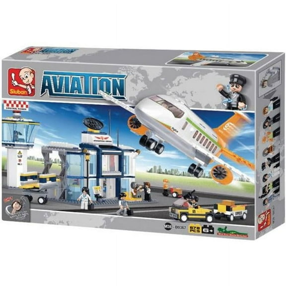Aviation International Airport Building Brick Kit (678 Pcs)