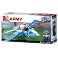 thumbnail image 1 of Sluban Kids SLU08619 Army War Craft Fighter Jet Building Blocks 115 Pcs set Building Toy Army Fighter Jet, 1 of 2