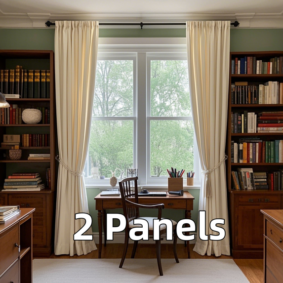 Slubbed Velvet Curtains with Rod Pocket Slub Pattern Thermal Insulated Drapes for Office - Soft Durable & Light-Filtering Window Treatments, 2 Panels