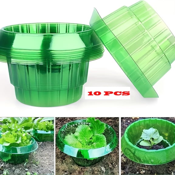 Slug Collars,Planter Slug Collar to Protect Plants from Snail, Slugs,Slug Collars Protects Plants to Get Better. (10PCS)