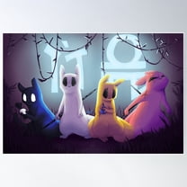 Slugcats Poster Wall Art, Modern Wall Decor For Living Room Bedroom, 8x12 UNFRAMED