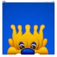 thumbnail image 1 of Sluggerrr Kansas City Royals 12'' x 12'' Minimalist Mascot Poster Print, 1 of 1