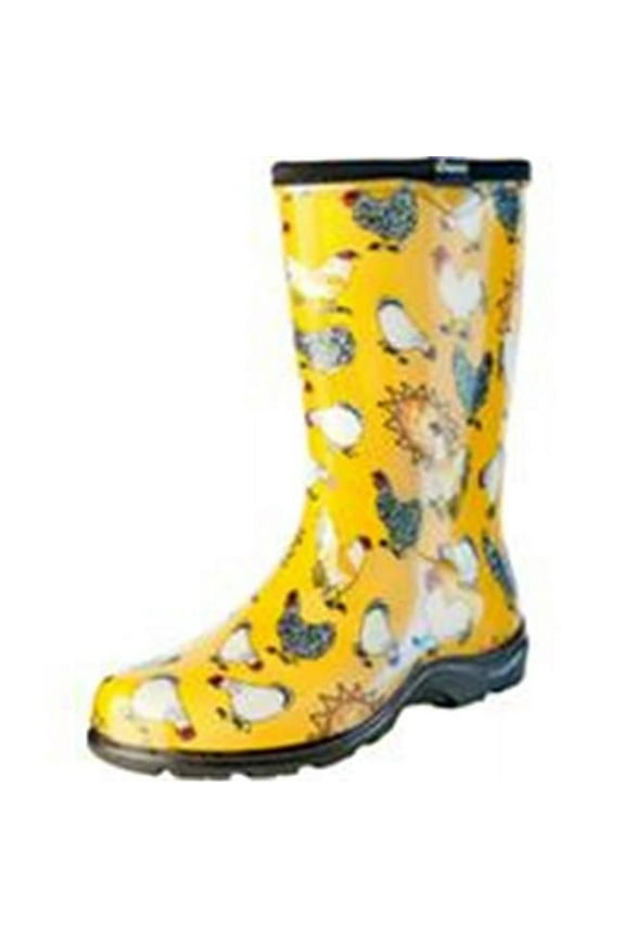 Sluggers Womens Waterproof Comfort Boot - Chicken Yellow, 10