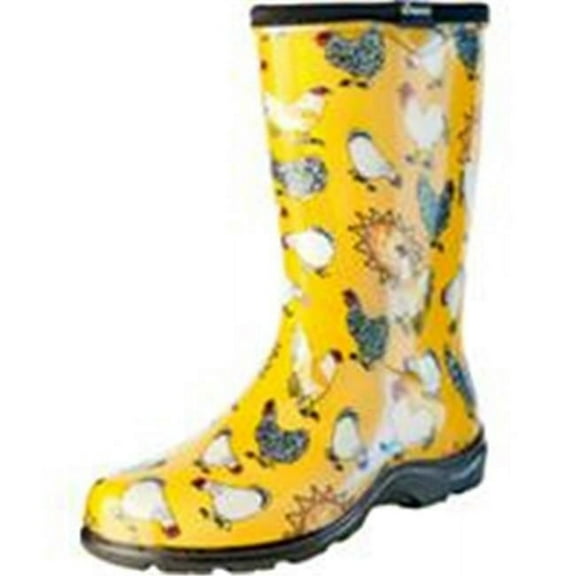 Sluggers Womens Waterproof Comfort Boot - Chicken Yellow, 6