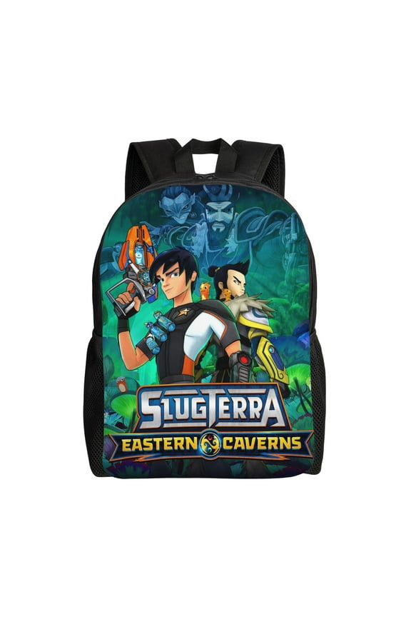 Slugterra Backpack With 3d Creative Design Pattern Print Adjustable Shoulder Straps Smooth Zipper Large Capacity Backpack Casual Daily Backpack