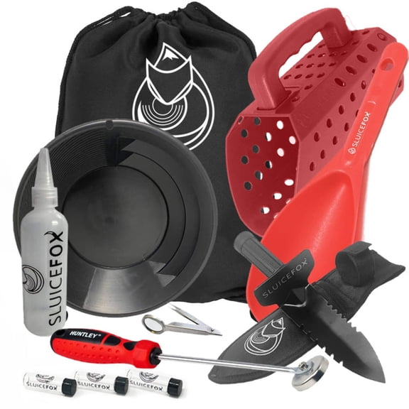 Sluice Fox Beach Gold Digger Set | Sand Sifter Scoop & Probe | Black Sand Magnet