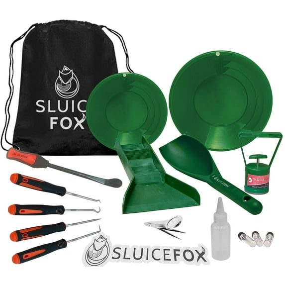 Sluice Fox Bedrock Gold Mining Prospecting Kit with Micro Sluice Box