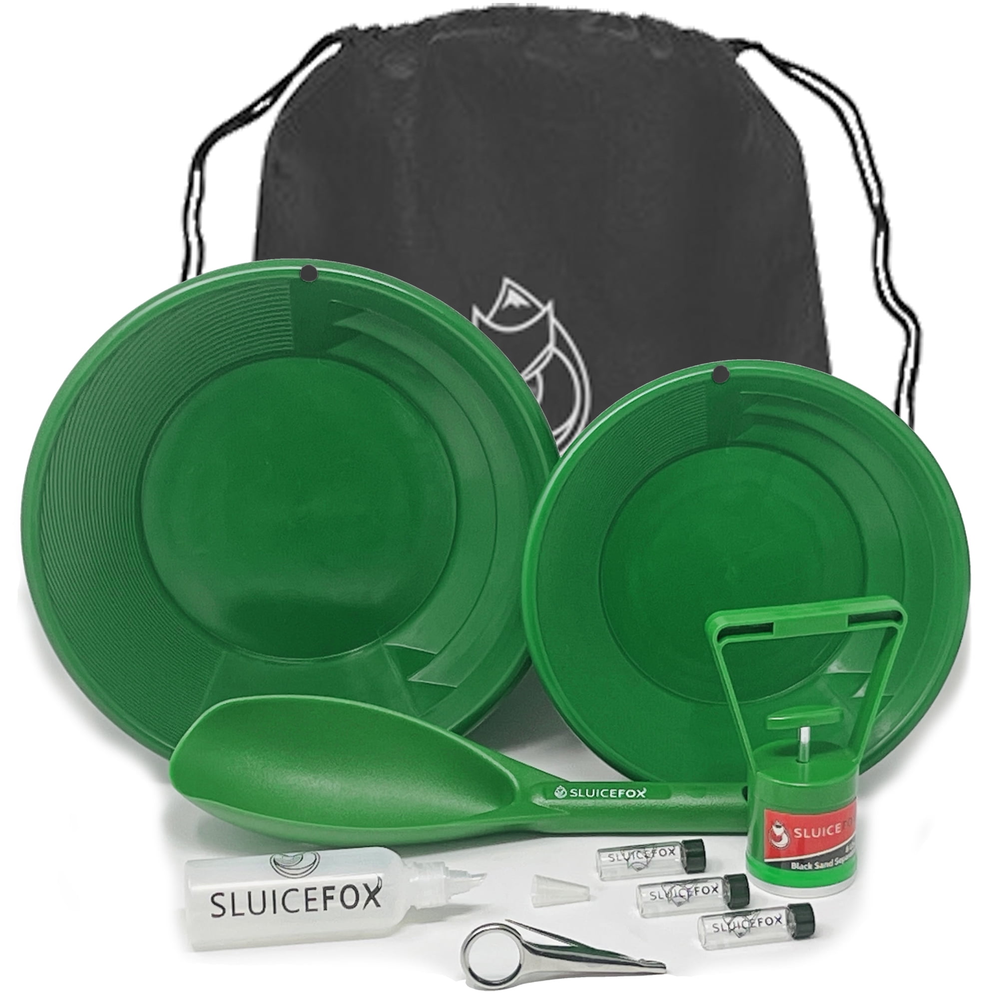 Sluice Fox Gold rush panning kit with backpack; 10-piece