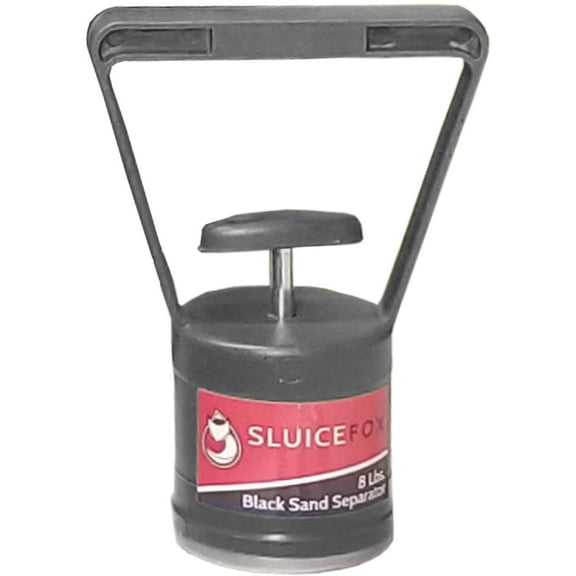 Sluice Fox Magnetic pickup tool; black sand gold separator; small hand held gold prospecting tool with 8 lb weight capacity; essential tool for gold panning kit; separating gold from pay dirt