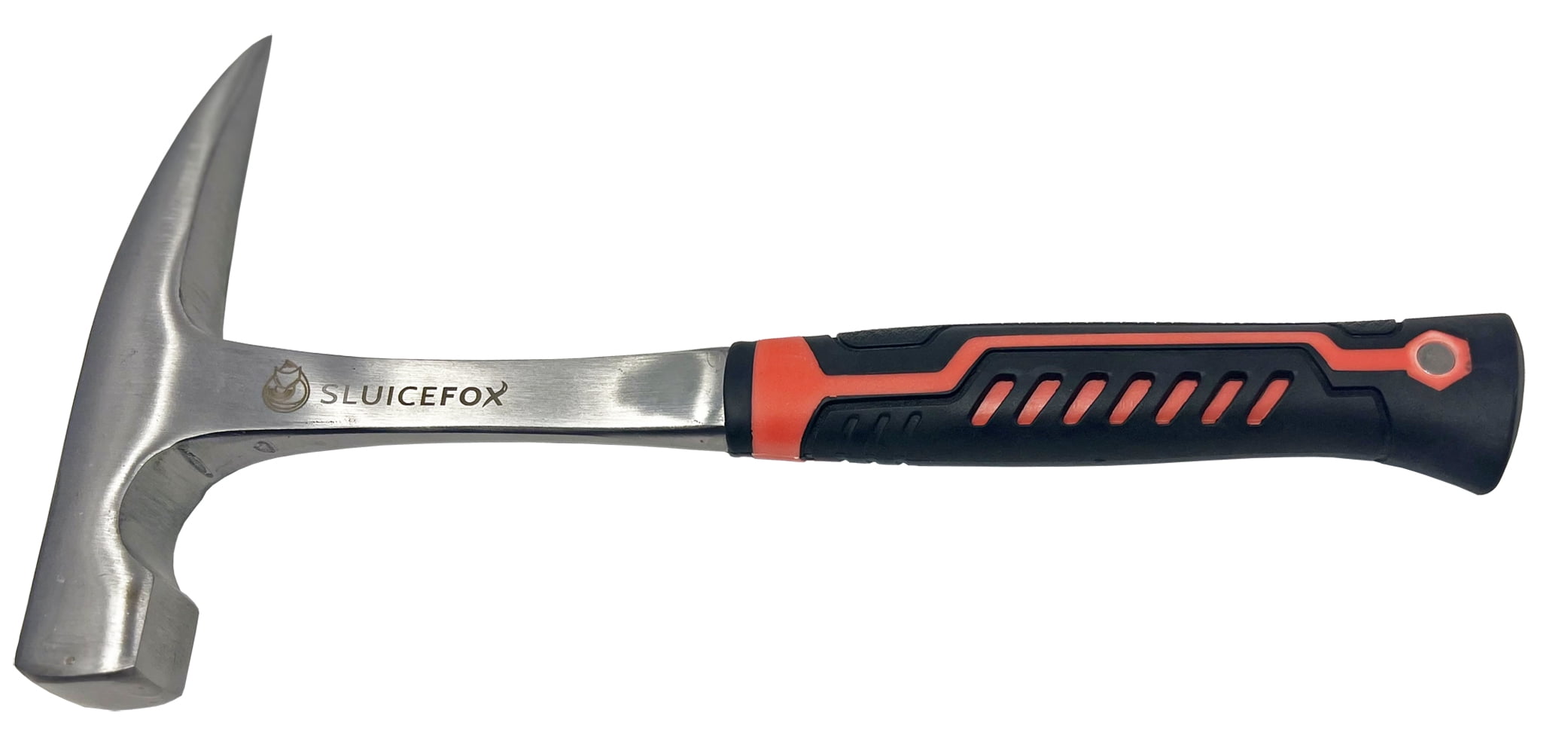 Sluice Fox Rock hammer for gold mining kit; 12" geology pick hammer for