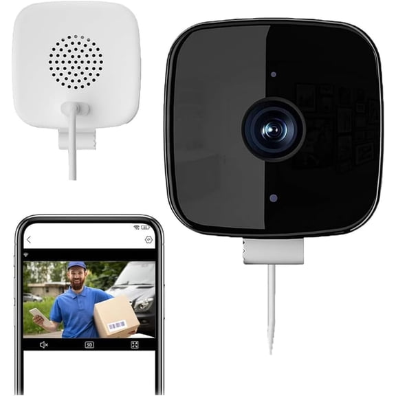 SlumbayTale Smart 2K Window Security Camera,2.4GHz & 5GHz WiFi Indoor Outdoor Cameras, No Drill Installation,24/7 Recording, for Home Security