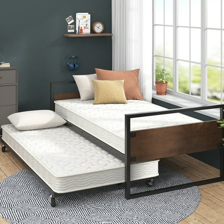 Slumber 1 by Zinus Comfort 6" Twin Pack Bunk Bed Spring Mattress (Mattresses Only)