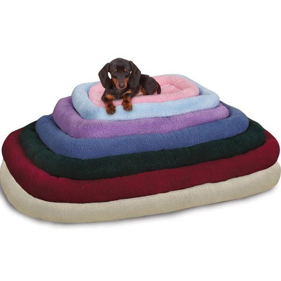 Slumber Pet Sherpa Crate Bed L Red