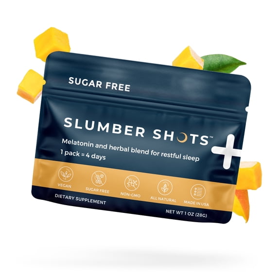 Seattle Gummy Company Slumber Shots Sleep Aid Gummies, 12-Pack, Mango Flavor