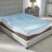 Slumber Solutions 2.5 Gel 5-Zone Memory Foam Topper, Twin