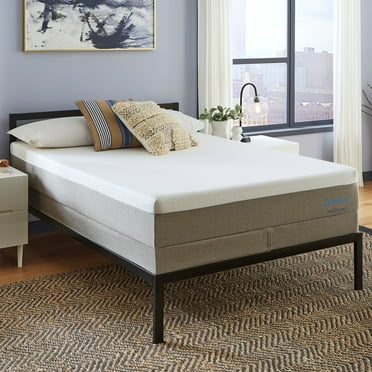 Slumber Solutions  Essentials 10-inch Gel Memory Foam Mattress Set Medium Twin