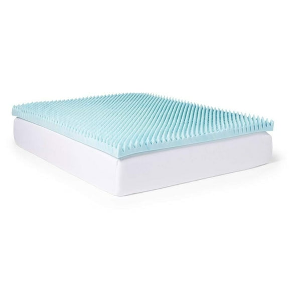 Slumber Solutions Highloft 4-inch Textured Gel Memory Foam Mattress Topper Twin