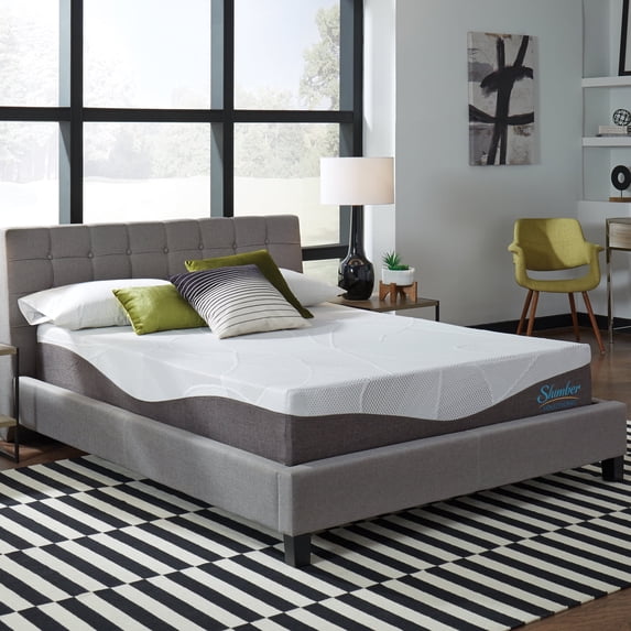 Slumber Solutions Renew 10" Customize Your Comfort Gel Memory Foam Mattress, Mattress-In-A-Box, Full, Firm