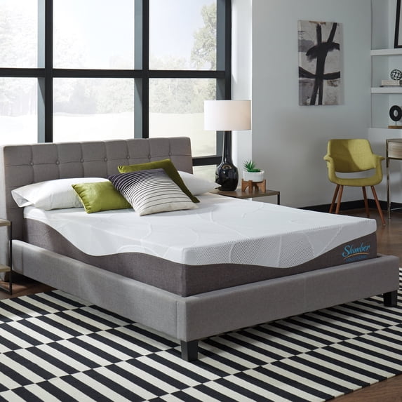 Slumber Solutions Renew 10" Customize Your Comfort Gel Memory Foam Mattress, Mattress-In-A-Box, Twin, Medium
