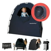 SlumberPod The Original Blackout Sleep Tent Travel Essential for Baby and Toddlers, Mini Crib and Pack n Play Cover, Sleep Pod with Monitor Pouch and Fan Pouch (includes Fan), Blocks 95% Light, Navy
